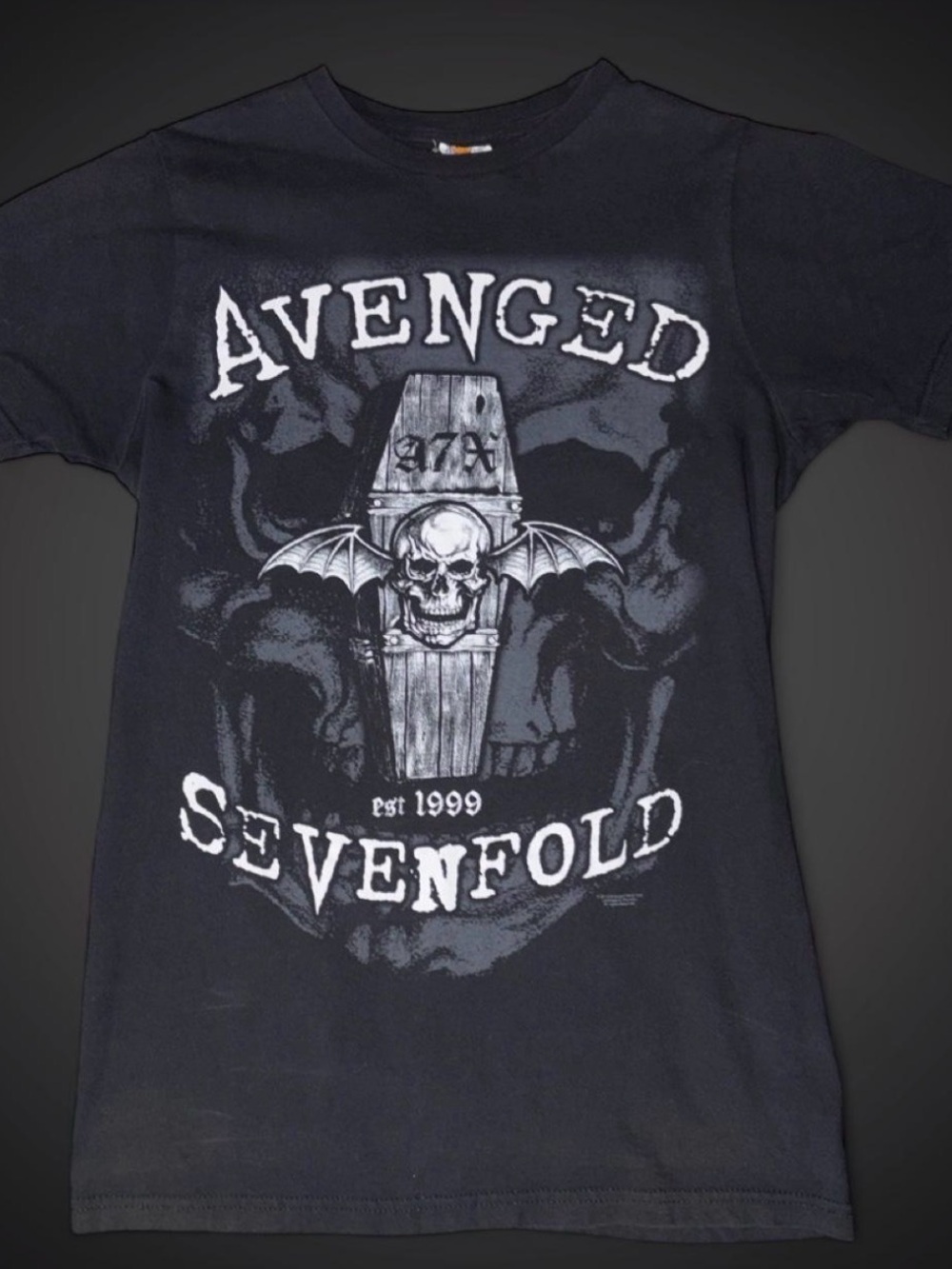 Black Graphic Band Tee